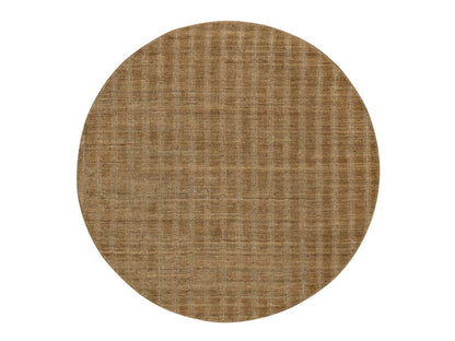 Brown 6'0" x 6'0" Modern and Contemporary Handloom Wool Rug - Sku: O092214