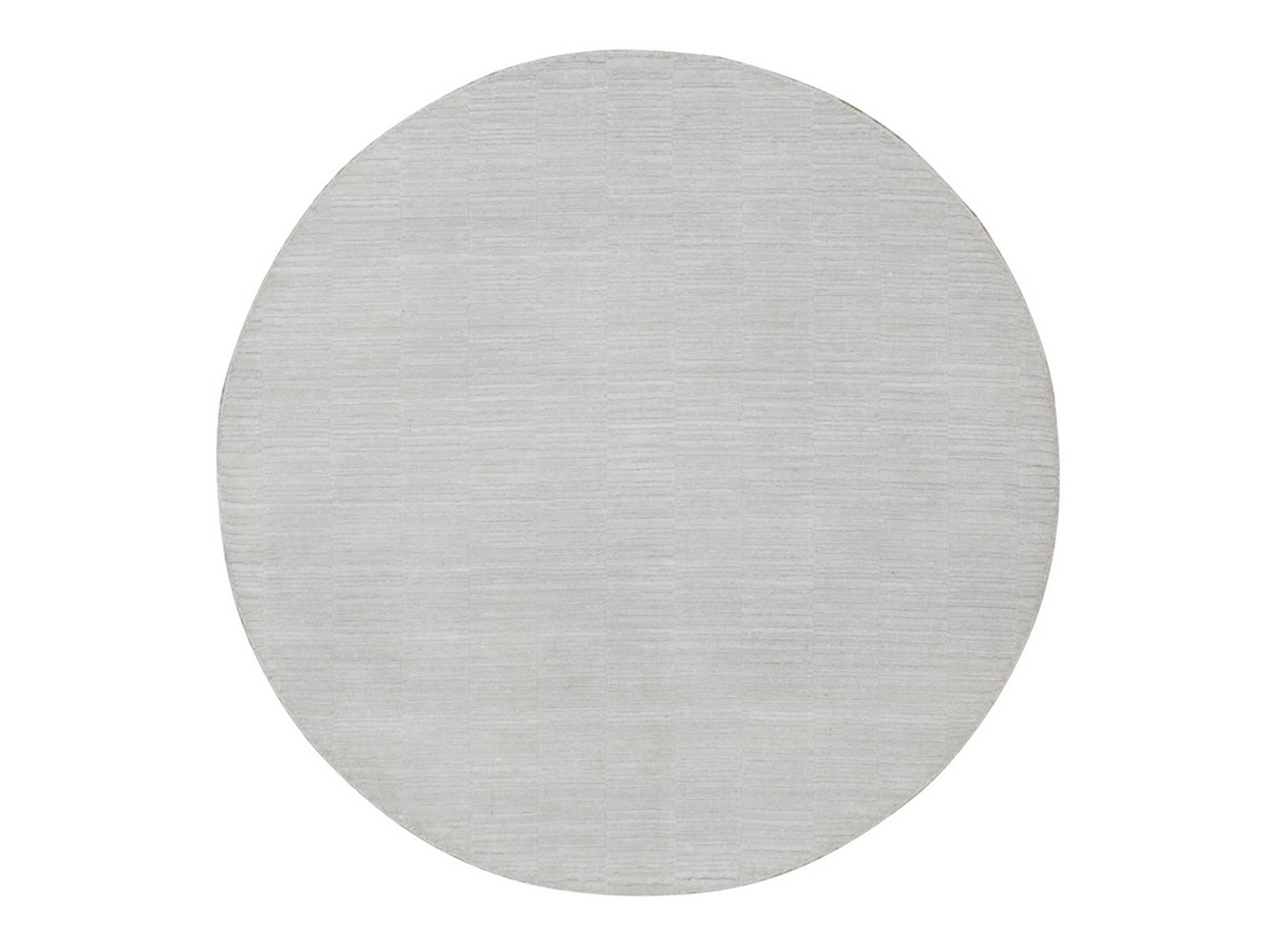 Modern / Contemporary hand-knotted polyester rug in Ivory, 5' x 5' — SKU O092221