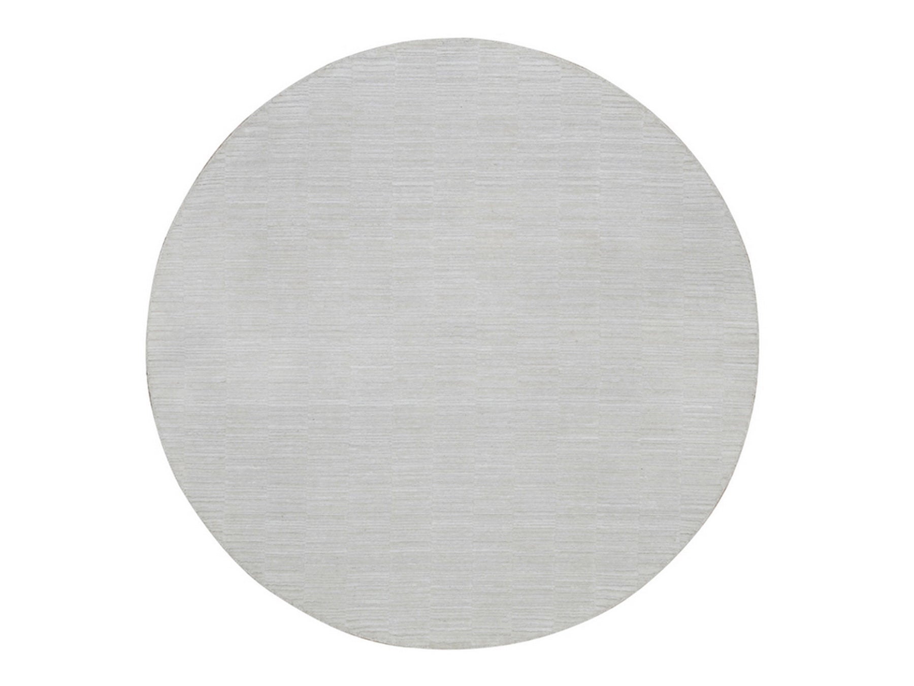 Modern / Contemporary hand-knotted polyester rug in Ivory, 6' x 6' — SKU O092223