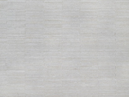 Modern / Contemporary hand-knotted polyester rug in Ivory, 6' x 6' — SKU O092223 (view 5)