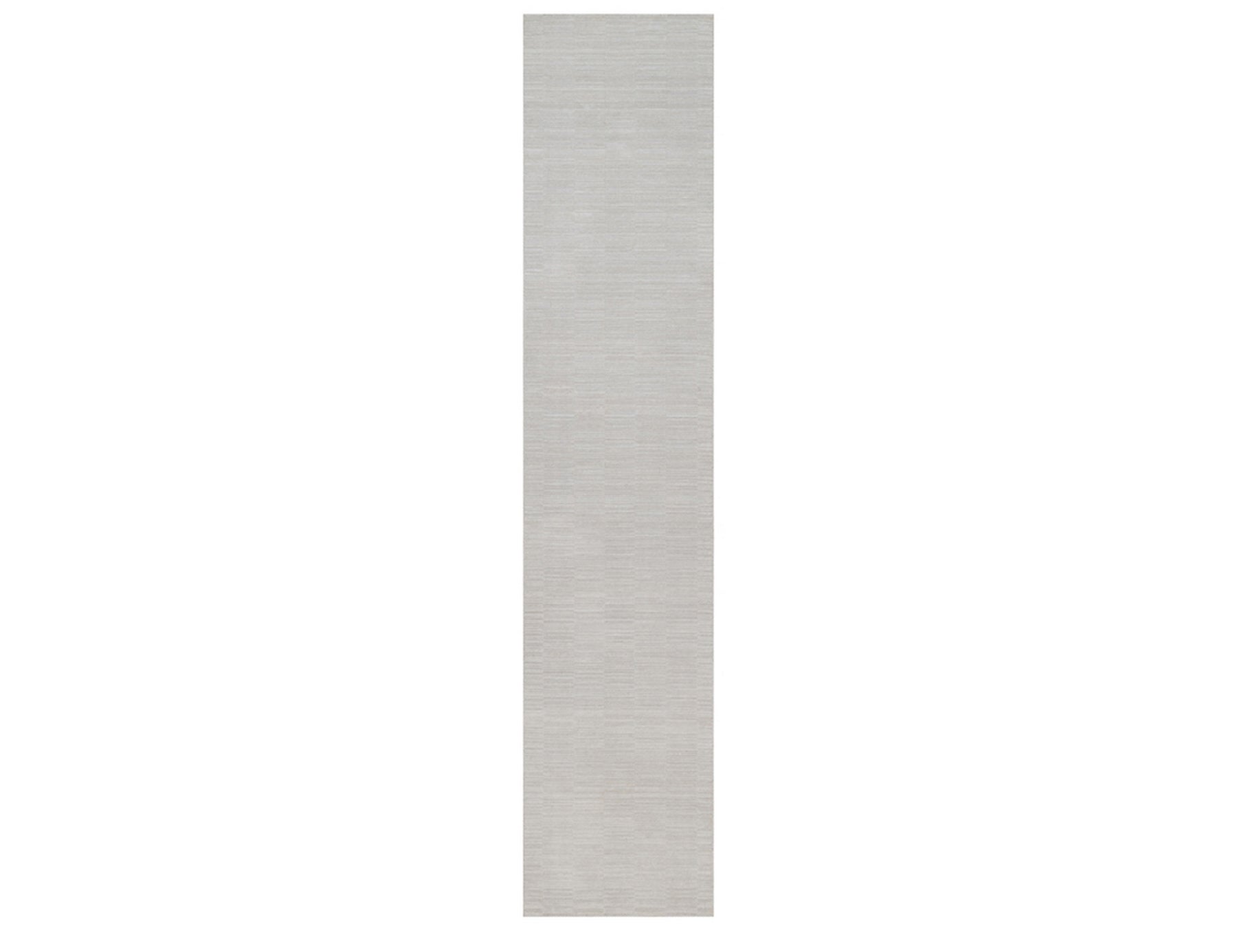 Ivory 2'6" x 11'11" Modern and Contemporary Handloom Polyester Rug - Sku: O092224