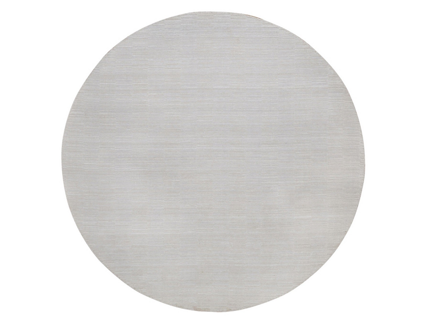 Modern / Contemporary hand-knotted wool rug in Ivory, 8' x 8' — SKU O092226