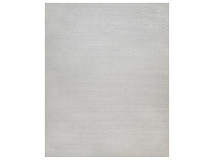 Modern / Contemporary hand-knotted polyester rug in Ivory, 12'1" x 15' — SKU O092227