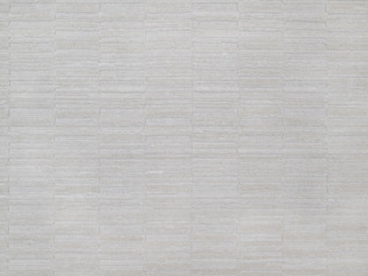 Modern / Contemporary hand-knotted polyester rug in Ivory, 12'1" x 15' — SKU O092227 (view 8)