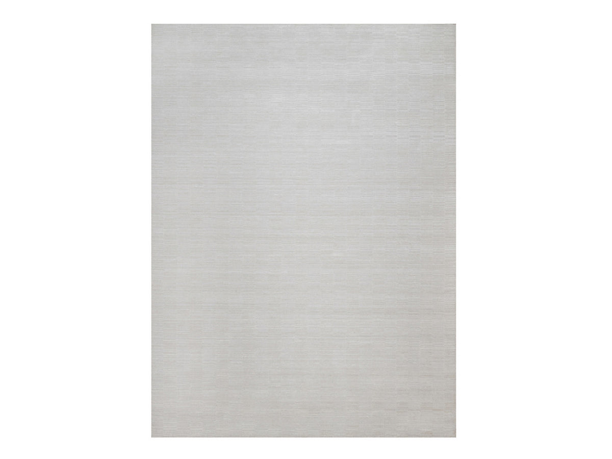 Modern / Contemporary hand-knotted polyester rug in Ivory, 10'1" x 13'11" — SKU O092228