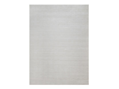 Modern / Contemporary hand-knotted polyester rug in Ivory, 10'1" x 13'11" — SKU O092228