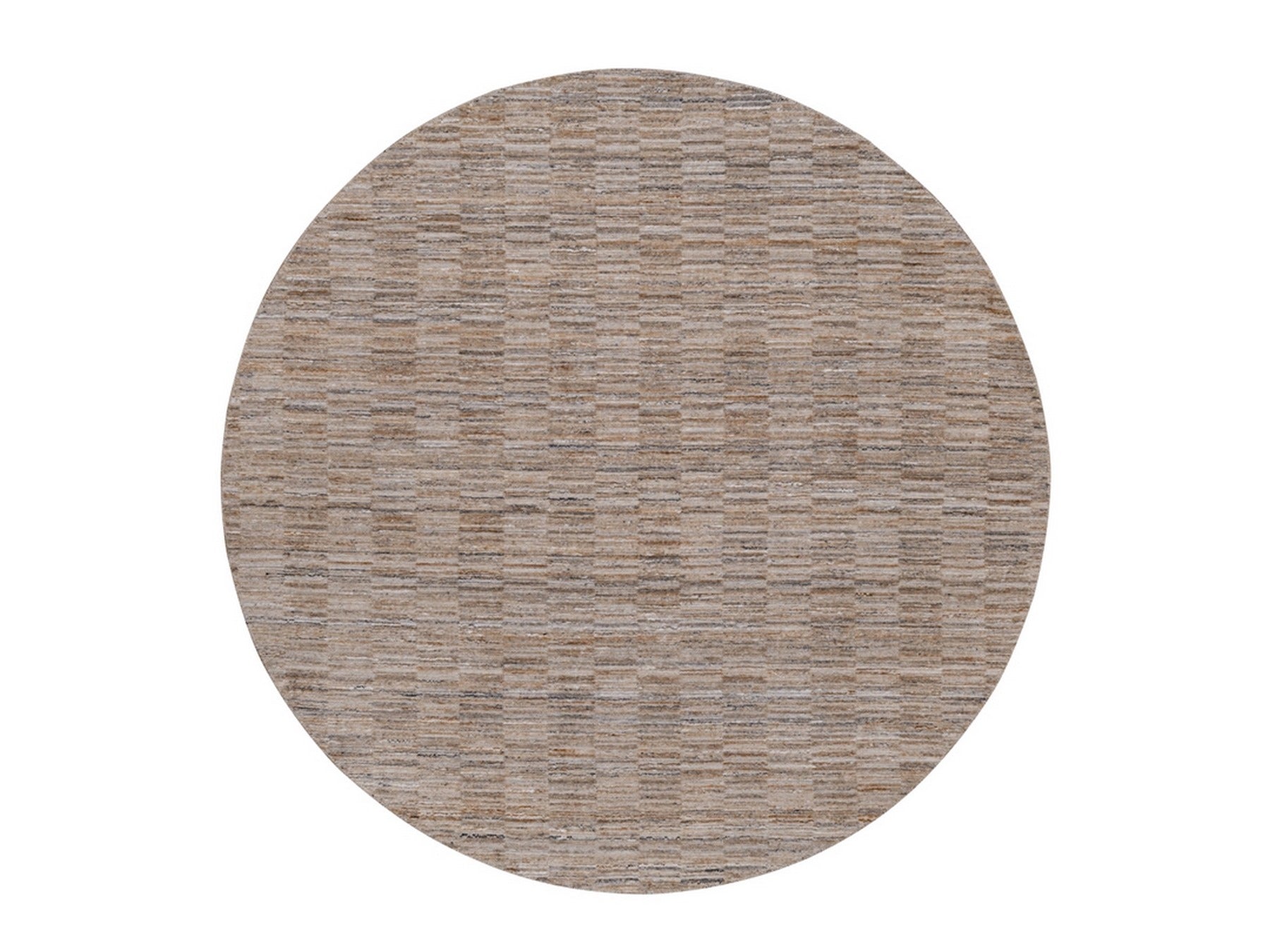 Brown 8'0" x 8'0" Modern and Contemporary Handloom Polyester Rug - Sku: O092229