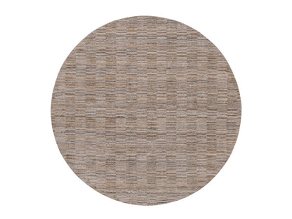 Brown 8'0" x 8'0" Modern and Contemporary Handloom Polyester Rug - Sku: O092229