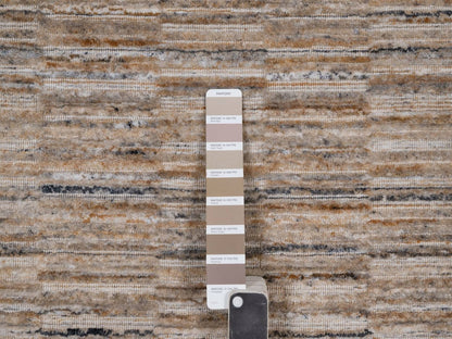Brown 8'0" x 8'0" Modern and Contemporary Handloom Polyester Rug - Sku: O092229