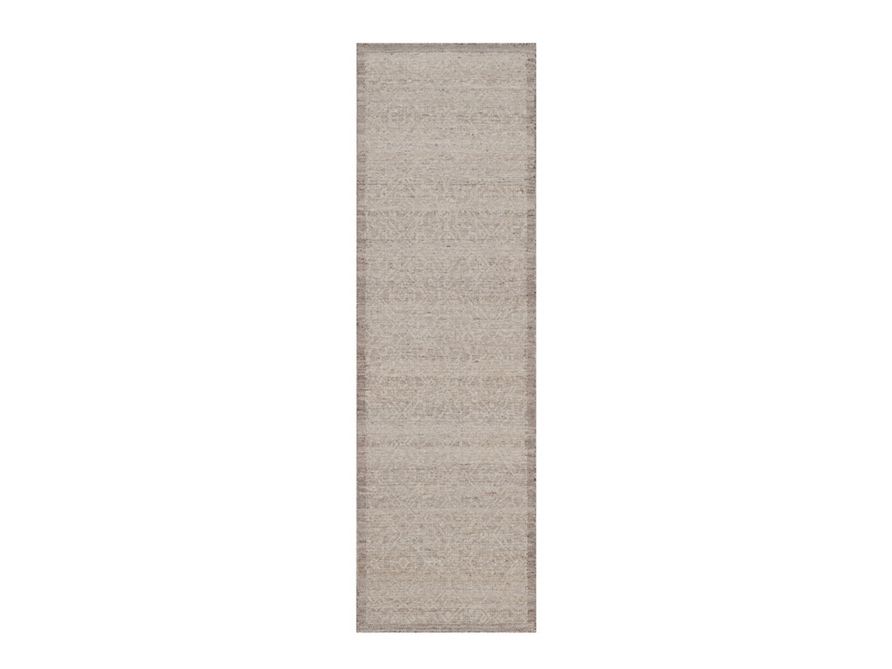 Brown 2'5" x 8'2" Modern and Contemporary Hand knotted Wool Rug - Sku: O092234