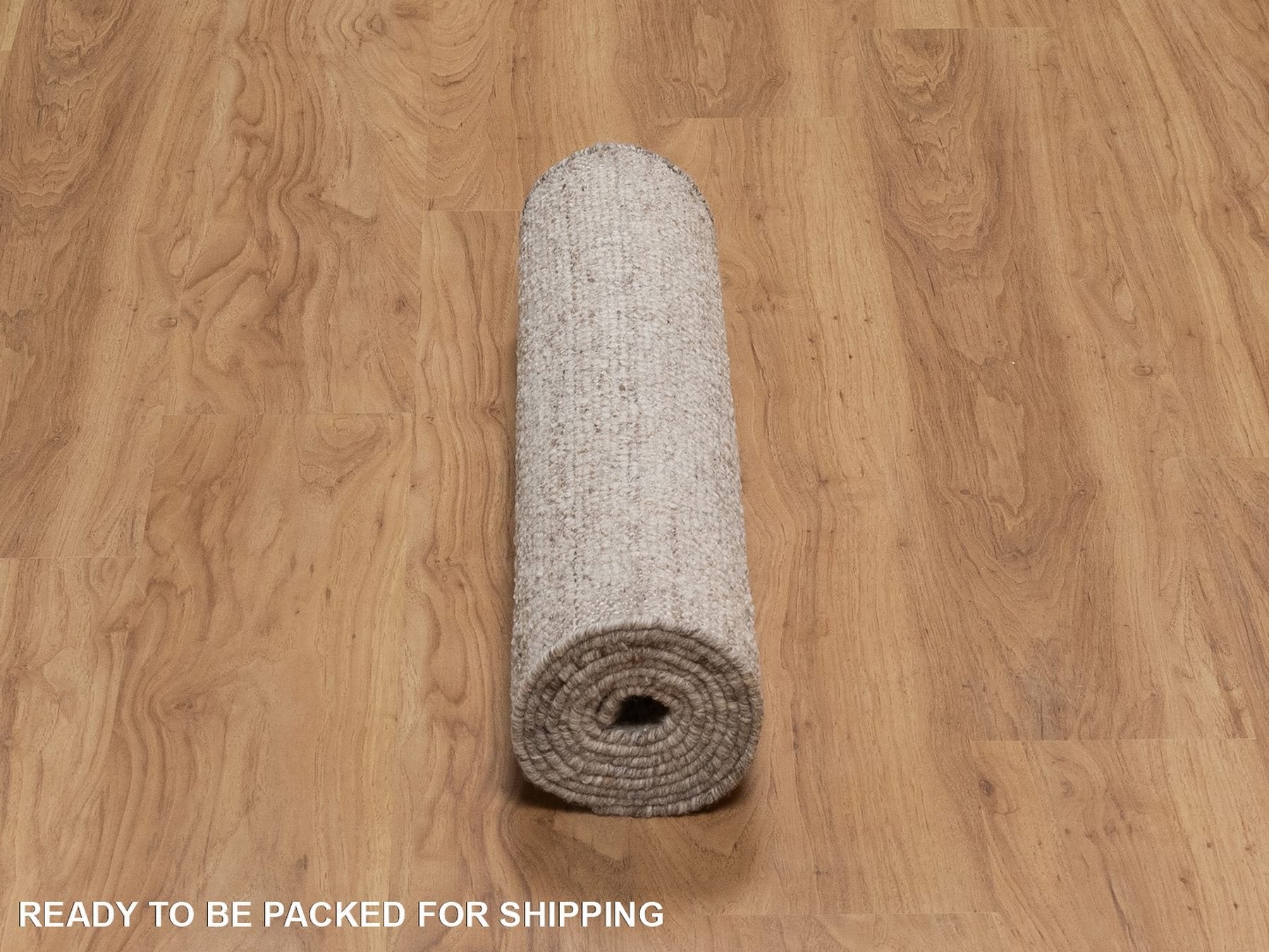 Modern / Contemporary hand-knotted wool runner in Brown, 2'5" x 8'2" — SKU O092234 (view 6)