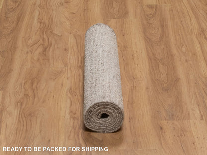 Modern / Contemporary hand-knotted wool runner in Brown, 2'5" x 8'2" — SKU O092234 (view 6)