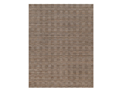 Brown 9'1" x 12'0" Modern and Contemporary Handloom Polyester Rug - Sku: O092238