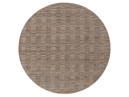 Brown 8'0" x 8'0" Modern and Contemporary Handloom Polyester Rug - Sku: O092240