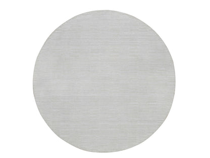 Modern / Contemporary hand-knotted polyester rug in Ivory, 6' x 6' — SKU O092241