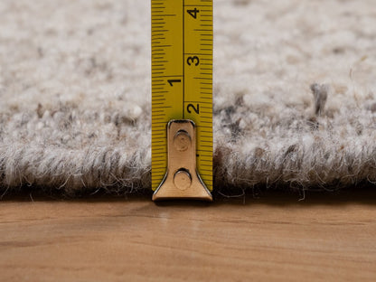 Brown 5'10" x 5'10" Modern and Contemporary Hand knotted Wool Rug - Sku: O092245