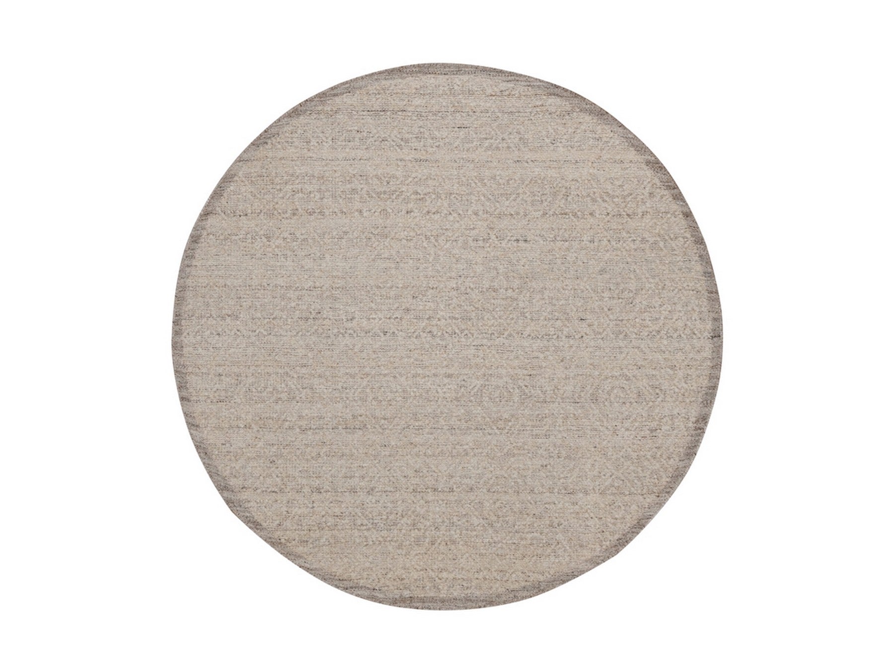 Brown 5'11" x 5'11" Modern and Contemporary Hand knotted Wool Rug - Sku: O092246