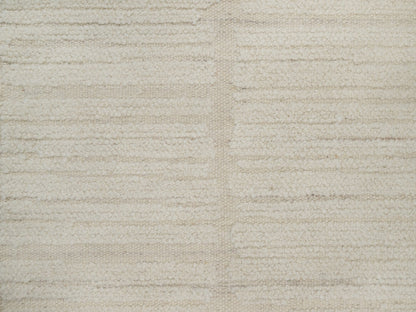 Modern / Contemporary hand-knotted wool runner in Ivory, 2'6" x 12' — SKU O092248 (view 5)