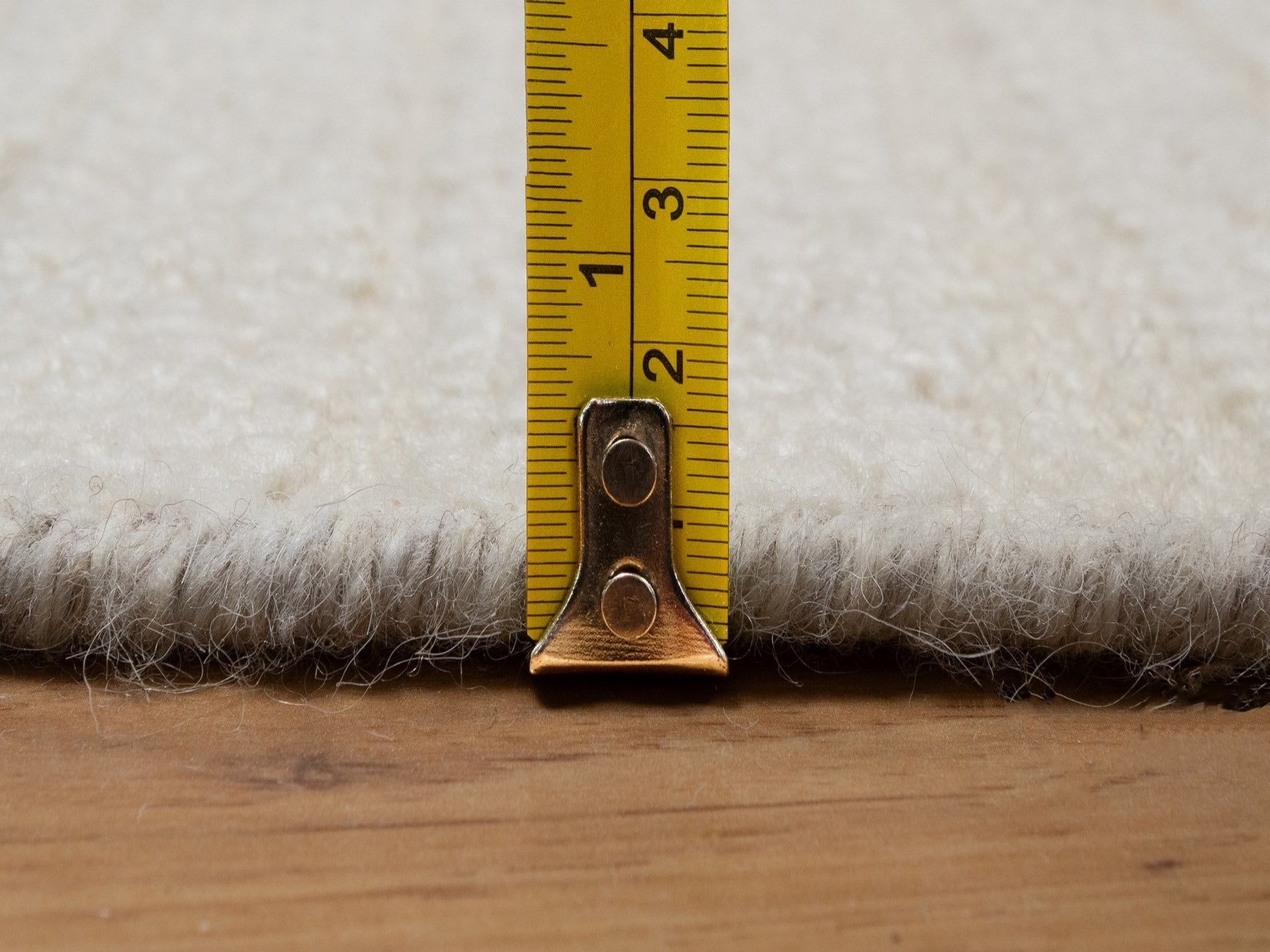 Modern / Contemporary hand-knotted wool runner in Ivory, 2'6" x 12' — SKU O092248 (view 7)