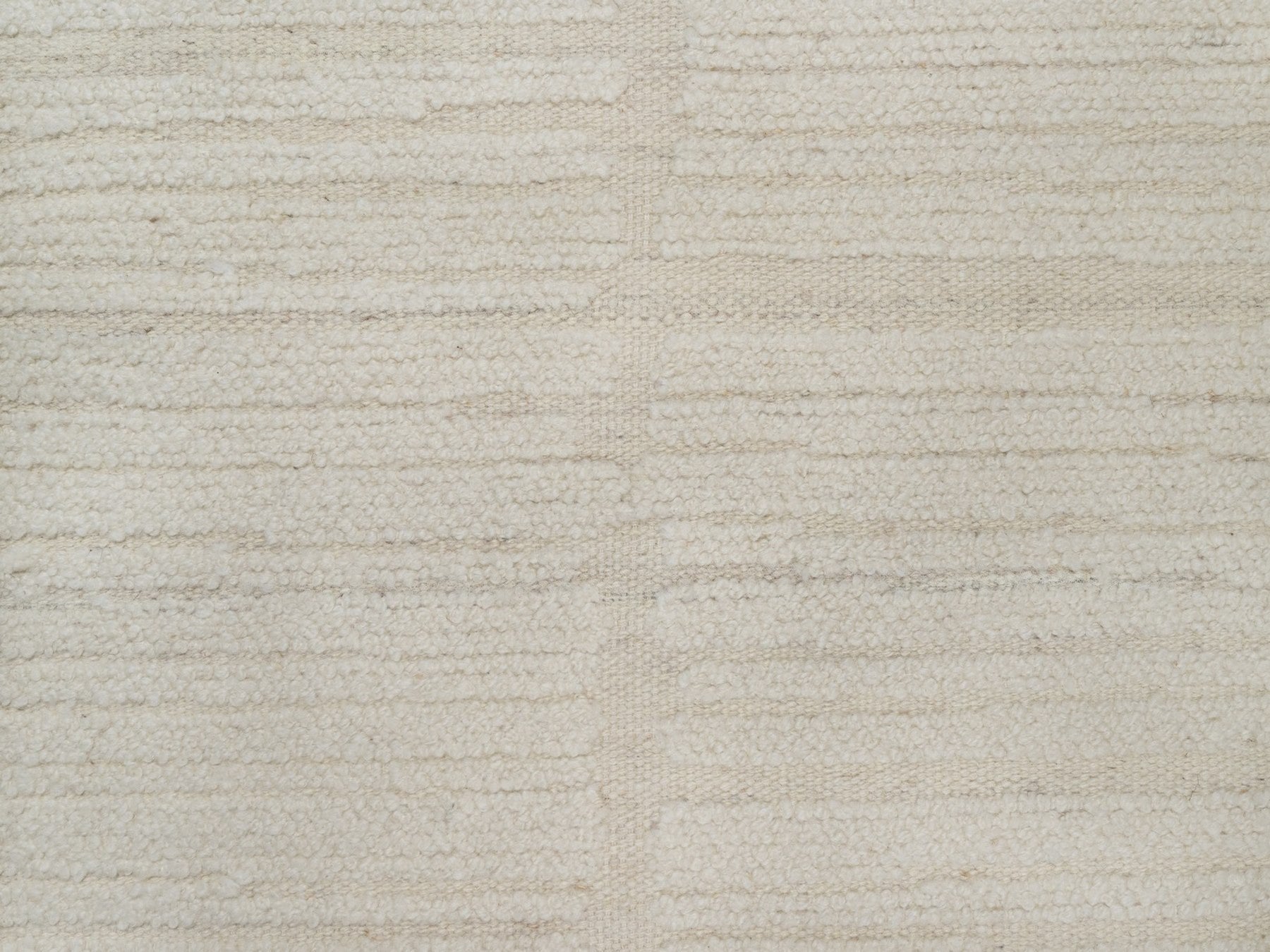 Modern / Contemporary hand-knotted wool runner in Ivory, 2'6" x 10'2" — SKU O092250 (view 5)