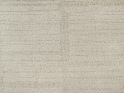 Modern / Contemporary hand-knotted wool runner in Ivory, 2'6" x 8' — SKU O092252 (view 5)