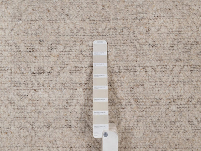 Brown 5'1" x 5'1" Modern and Contemporary Hand knotted Wool Rug - Sku: O092254