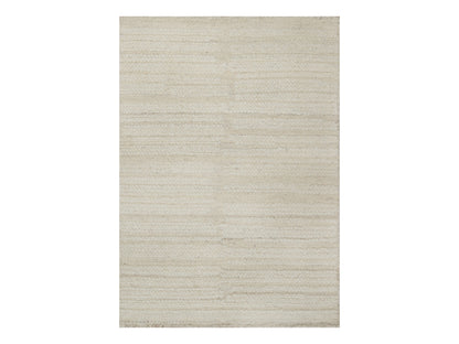 Modern / Contemporary hand-knotted wool rug in Ivory, 2' x 3' — SKU O092256