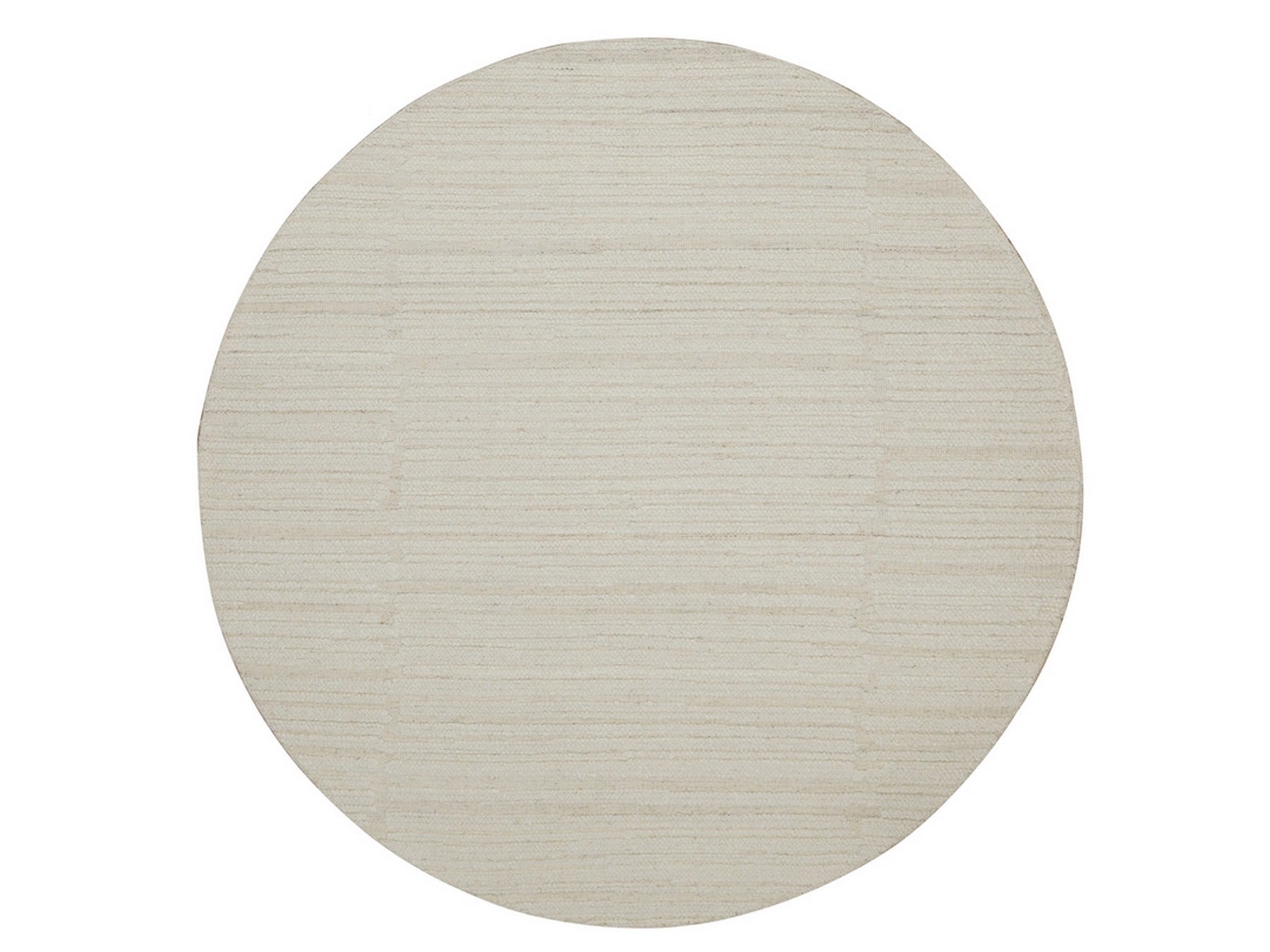 Modern / Contemporary hand-knotted wool rug in Ivory, 6' x 6' — SKU O092258