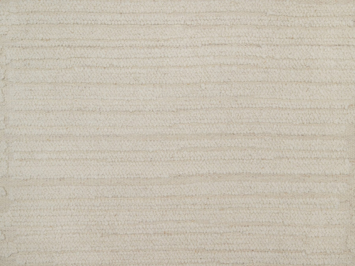 Modern / Contemporary hand-knotted wool rug in Ivory, 5' x 5' — SKU O092259 (view 5)