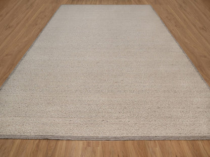 Brown 12'0" x 15'1" Modern and Contemporary Hand knotted Wool Rug - Sku: O092266