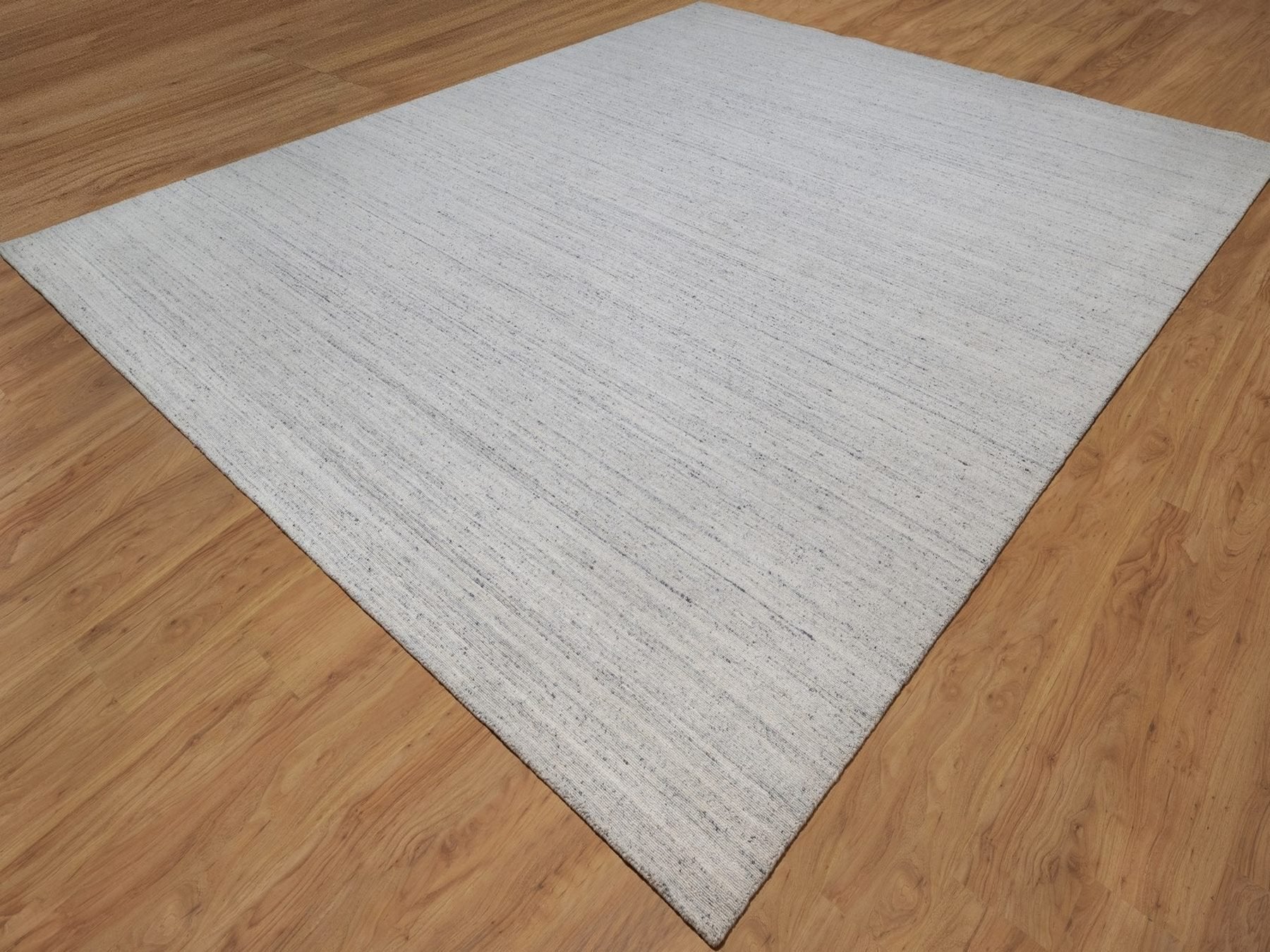 Modern / Contemporary hand-knotted wool rug in Gray, 12' x 15' — SKU O092267 (view 3)
