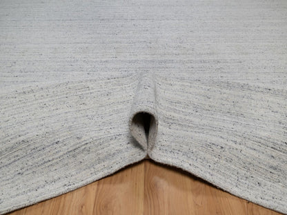 Modern / Contemporary hand-knotted wool rug in Gray, 12' x 15' — SKU O092267 (view 5)