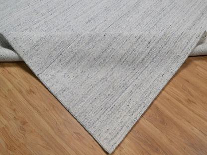 Modern / Contemporary hand-knotted wool rug in Gray, 12' x 15' — SKU O092267 (view 6)