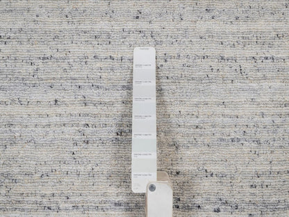 Modern / Contemporary hand-knotted wool rug in Gray, 6'1" x 9'1" — SKU O092268 (view 7)