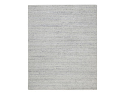 Modern / Contemporary hand-knotted wool rug in Gray, 8'1" x 9'11" — SKU O092269