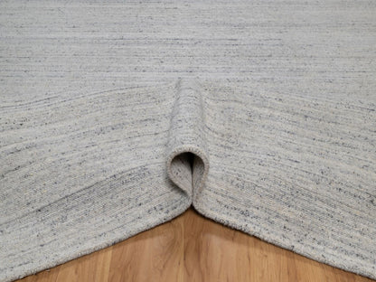 Modern / Contemporary hand-knotted wool rug in Gray, 8'1" x 9'11" — SKU O092269 (view 5)