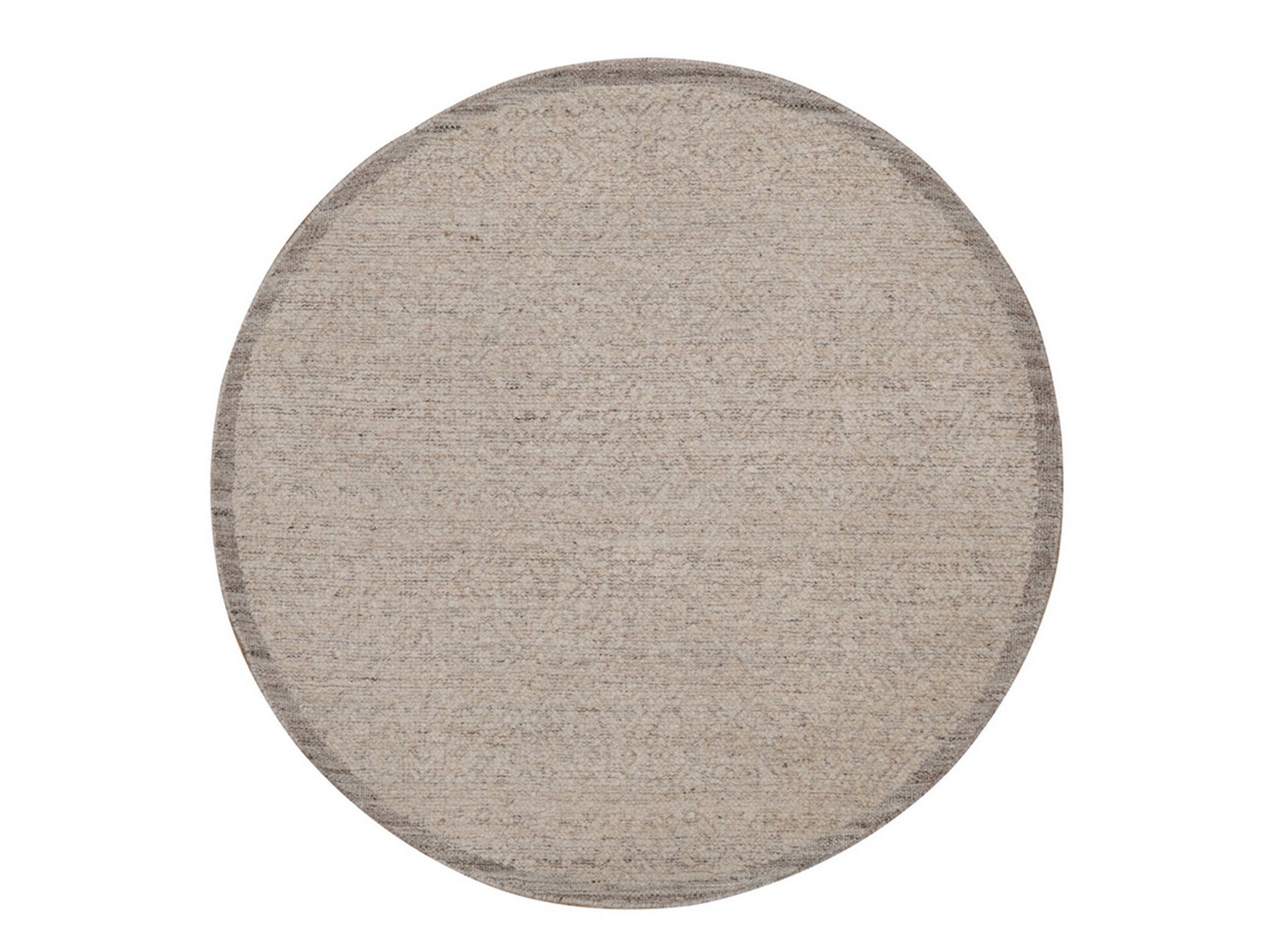 Brown 5'0" x 5'0" Modern and Contemporary Hand knotted Wool Rug - Sku: O092275