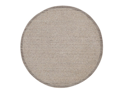 Brown 5'0" x 5'0" Modern and Contemporary Hand knotted Wool Rug - Sku: O092275