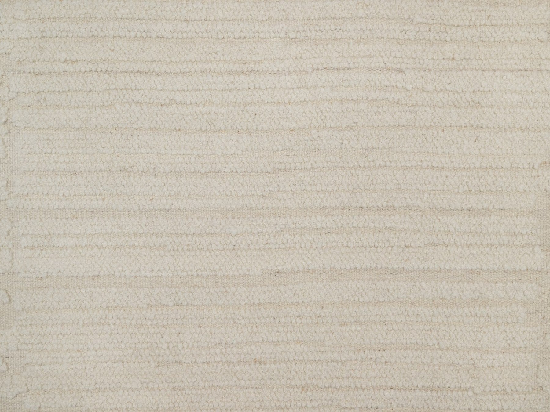 Modern / Contemporary hand-knotted wool rug in Ivory, 5' x 5' — SKU O092276 (view 5)