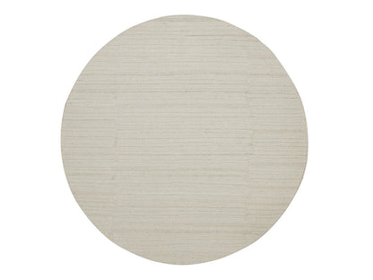 Modern / Contemporary hand-knotted wool rug in Ivory, 6' x 6' — SKU O092277