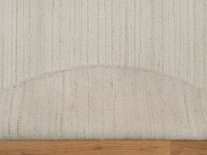 Modern / Contemporary hand-knotted wool rug in Ivory, 6' x 6' — SKU O092277 (view 3)