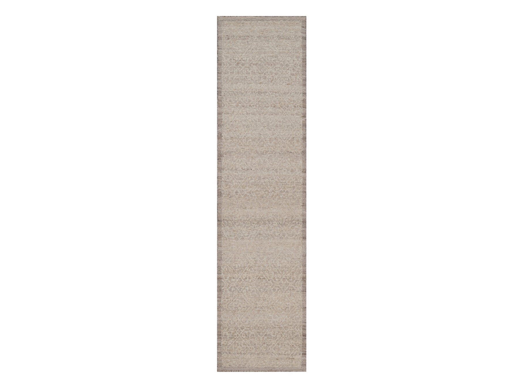 Brown 2'5" x 10'0" Modern and Contemporary Hand knotted Wool Rug - Sku: O092281