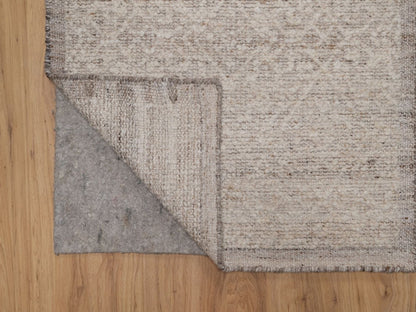 Brown 2'5" x 10'0" Modern and Contemporary Hand knotted Wool Rug - Sku: O092281