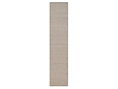 Brown 2'6" x 11'10" Modern and Contemporary Hand knotted Wool Rug - Sku: O092284