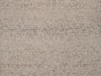 Brown 2'6" x 11'10" Modern and Contemporary Hand knotted Wool Rug - Sku: O092284