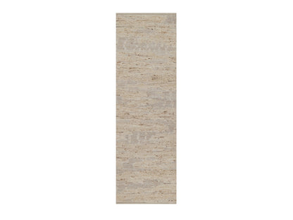 Modern / Contemporary hand-knotted wool runner in Ivory, 2'5" x 8'1" — SKU O092289