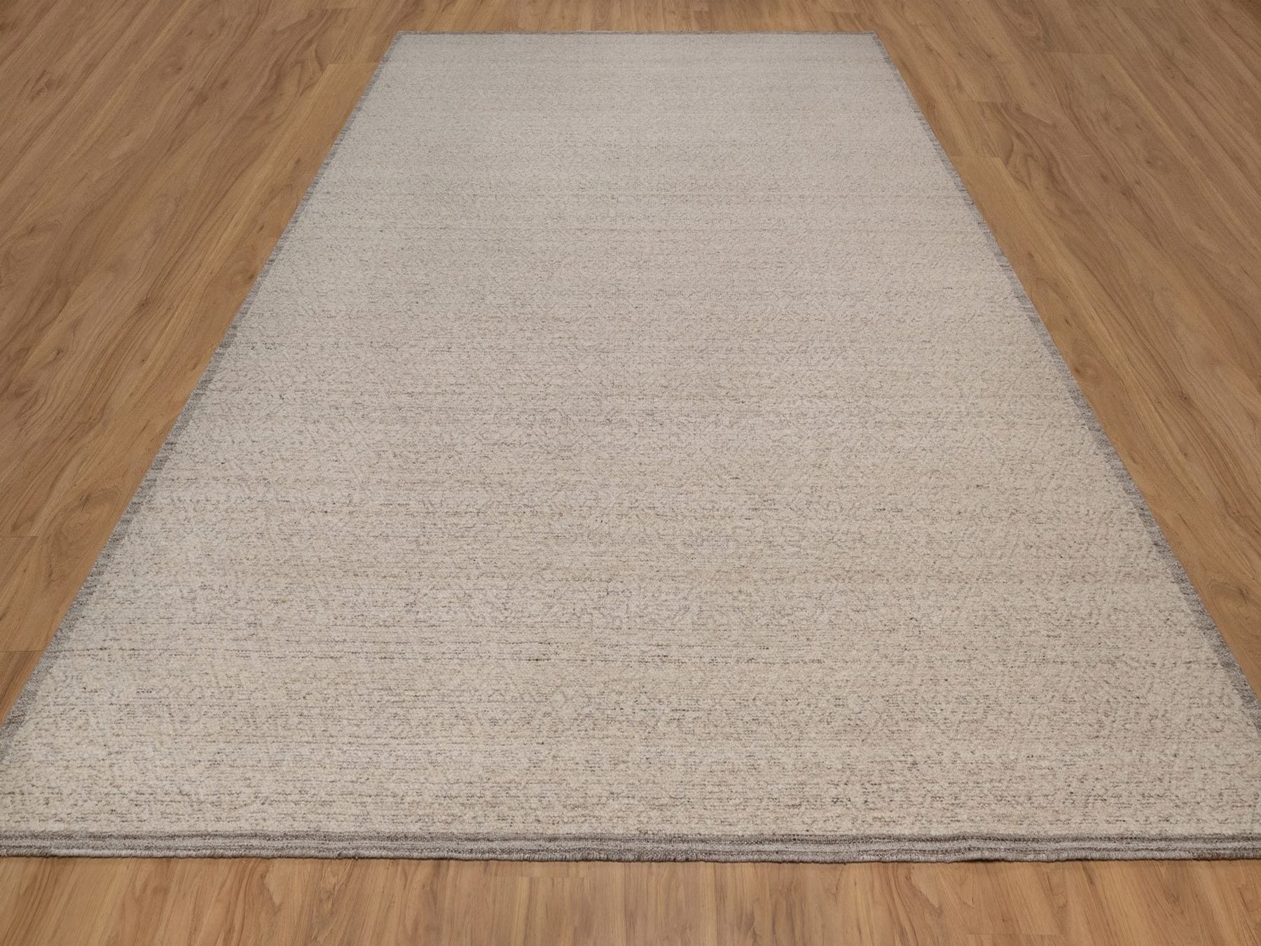 Brown 10'1" x 14'0" Modern and Contemporary Hand knotted Wool Rug - Sku: O092292
