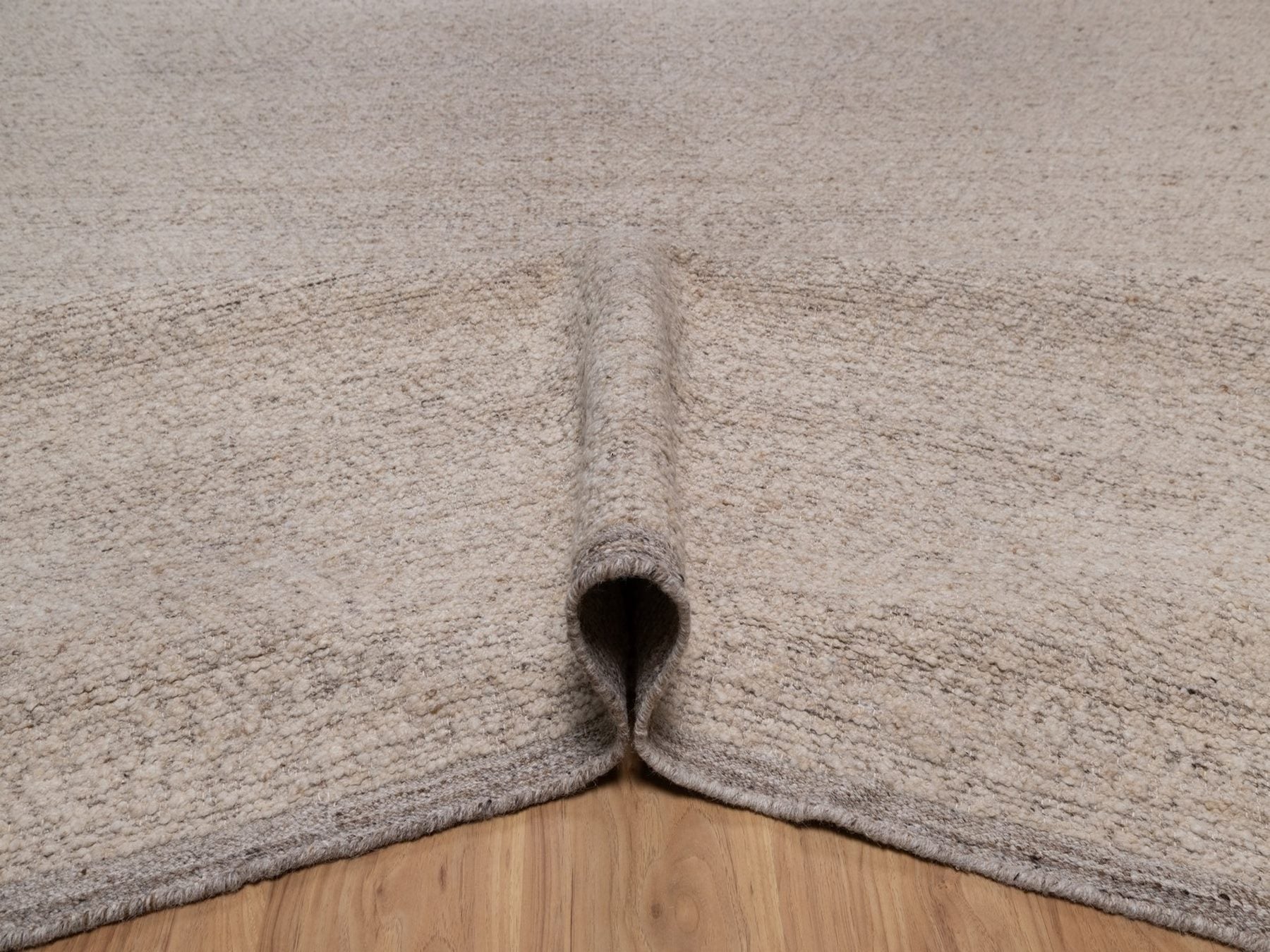 Modern / Contemporary hand-knotted wool rug in Brown, 10'1" x 14' — SKU O092292 (view 5)