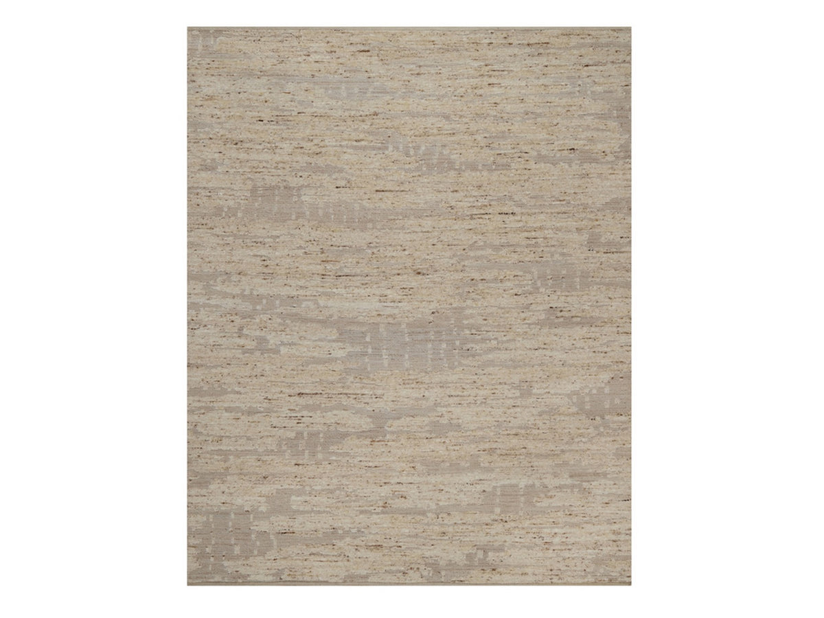 Modern / Contemporary hand-knotted wool rug in Ivory, 8'1" x 10'2" — SKU O092293