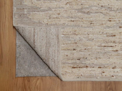 Ivory 8'1" x 10'2" Modern / Contemporary Hand knotted Wool Rug - Sku: O092293